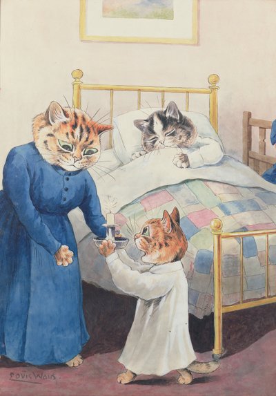 Bedtime by Louis Wain
